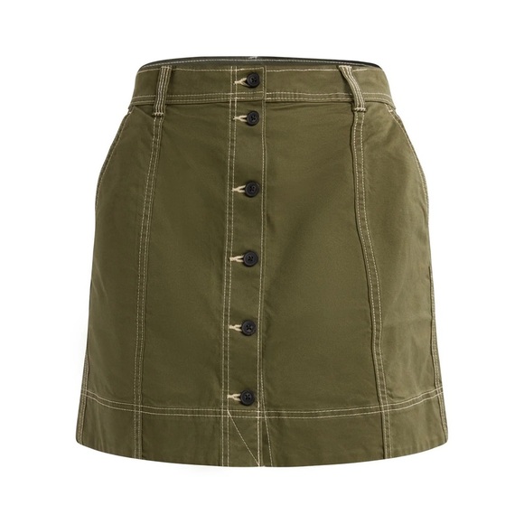 Free Assembly’s Utility Skirt in Olive Green - NWT sz10 - Picture 3 of 7